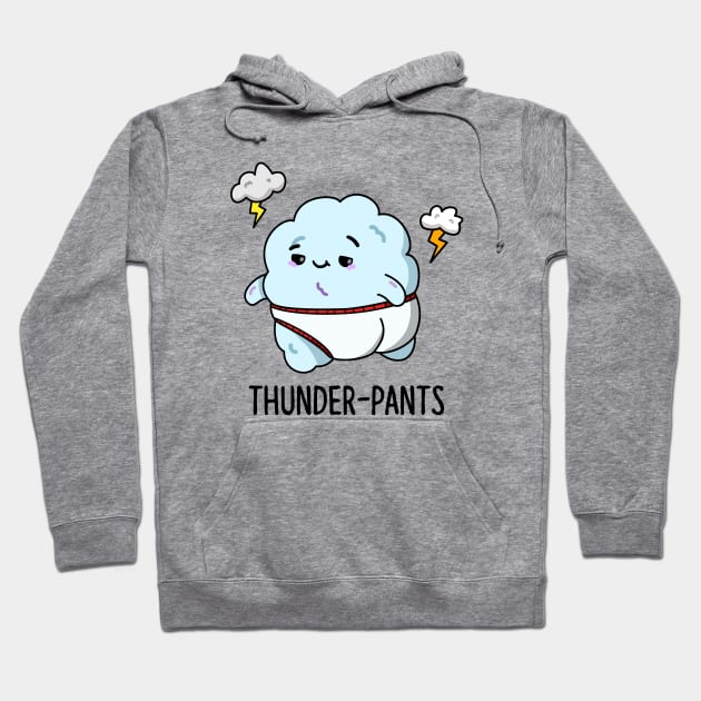 Thunderpants Cute Fart Cloud Pun Hoodie by punnybone